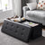Mod Leather Footstool